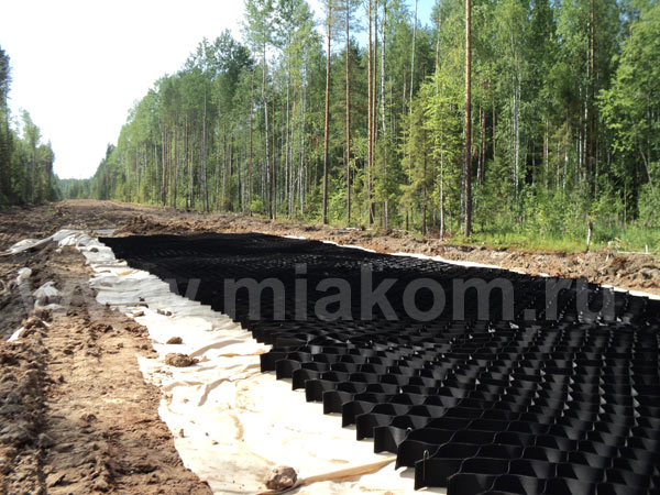 Строительство участка лесовозной дороги